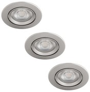 SET 3x plafonieră LED încastrată dimabilă DIVE LED/5W/230V 2700K Philips