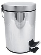 Coș pentru gunoi din inox, 17x25,5 cm, argintiu