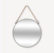 Oglindă de perete Atmosphera EDEN d. 38 cm argintiu