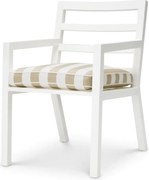 Scaun de interior/ exterior elegant design LUX Delta, alb mat