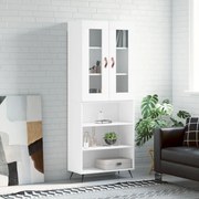 vidaXL Dulap înalt, alb, 69,5x34x180 cm, lemn compozit