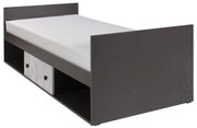 Pat de o persoană 90 cm Torton T20 (cu somieră și sp. depozitare). 606158