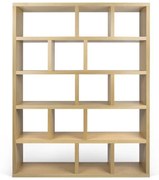 Bibliotecă în culoare naturală cu aspect de lemn de stejar 150x198 cm Berlin – TemaHome