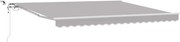 vidaXL Cortina Retractabilă Gri deschis 400 × 300 cm