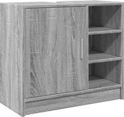 vidaXL Dulap de chiuvetă, gri sonoma, 63x29x55 cm, lemn prelucrat