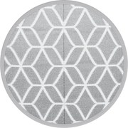 vidaXL Covor de exterior, ARAKIL gri, Ø120 cm, PP