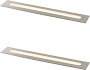 Set de 2 spoturi moderne de sol din oțel 50 cm, inclusiv LED IP65 - Eline