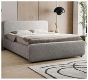 Pat tapițat LAJLA 180 x 200 cm, fără saltea, bej