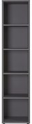 Bibliotecă gri antracit 45x197 cm Agenda – Germania