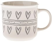 Cană din ceramică Inimioare II, 450 ml