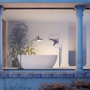 Cada freestanding Kreiner Marbella 169x80 cm finisaj alb