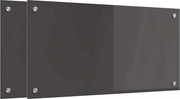 vidaXL Panou de bucătărie 2 pcs Gri închis 80 x 40 cm
