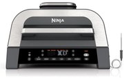 6in1 Ninja Foodi Smart DG551EU grill electric, 1760W, 6 moduri de gătit, 4L friteuză, 4L vas de gătit, Grill, 260C MAX, Inox / negru