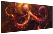 Tablou - Octopus, pictură în ulei (120x50 cm)