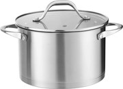 Oala din inox Zilan ZLN1351, 3L Diametru 20 cm, manere nituite, Compatibil gaz, inductie electric, Compatibil masina de spalat vase