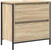 vidaXL Dulap pentru baie cu sertare Stejar Sonoma 60x34,5x60 cm