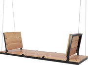 Leagan modern din lemn si fier Miami