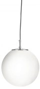Lustra / Pendul design modern 30cm Atom silver / opal 6077 SRT