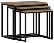 Masă pliabilă Evia Walnut, 3 buc