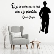 Sticker perete Charlie Chaplin - O zi pierduta