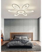 Lustra LED Cu Telecomanda, Elit's Esn M003-6+1, 156W, Alb