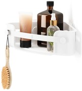 Raft pentru baie alb autoadeziv/pentru colț din plastic reciclat Flex – Umbra