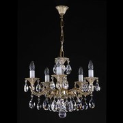 Candelabru Cristal Bohemia Exclusive 5 brate, diam.52cm JARMILA V. white gold CE