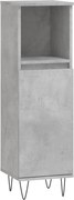 vidaXL Dulap de baie, gri beton, 30x30x100 cm, lemn prelucrat