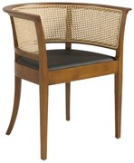 Scaun modern design italian Walnut-Rattan