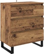 vidaXL Bufet cu sertar Lemn Vechi 60 x 35 x 70 cm Lemn compozit