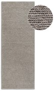 Covor tip traversă maro deschis țesut manual din lână 80x200 cm Francois – Villeroy&amp;Boch