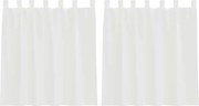 vidaXL Perdele Voile cu Bucle 2 buc Alb 140x140 cm