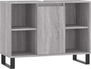 vidaXL Dulap pentru baie, gri sonoma, 80x33x60 cm, lemn compozit