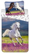 Lenjerie de pat pentru copii din bumbac pentru pat de o persoană 140x200 cm Horse "Meadow" – Jerry Fabrics
