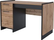 Masă PC 130, stejar wotan/negru, AMONI 1D1S