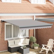 vidaXL Cortina Retractabilă Gri deschis 300 x 250 cm