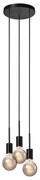 Lustra cu 3 pendule design modern PACO negru 2112063003 NL