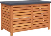 vidaXL Ladă depozitare de grădină, 60x50x55 cm, lemn masiv de eucalipt