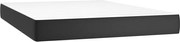 vidaXL Saltea cu arcuri buzunar, fermitate medie, negru, 140x190x20 cm, piele ecologică
