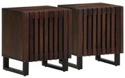 vidaXL Noptiere, 2 buc., 40x34x46 cm, lemn masiv de acacia