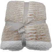 Pătură din lână Mramor bej, 150 x 200 cm