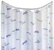 Șină de duș universală, 80 x 80/90 x 90 cm, alb, WENKO