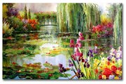Reproducere tablou pe pânză Impressionist Garden, 70 x 45 cm