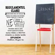 Sticker perete Regulamentul clasei