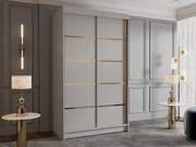 Dulap de haine cu uși culisante Monata IV 100 (Cașmir + auriu) . 1105748