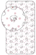 Disney Marie Gentle cearșaf cu elastic 90x200 cm