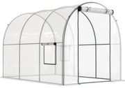 Outsunny Sera 3 x 2 x 2m cu Usa Rulanta si Fereastra, Transparent | Aosom Romania
