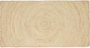 vidaXL Covor Natural și Alb 60 x 110 cm Iută