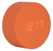 Karlsson 5981OR ceas LED de design cu alarmă portocaliu, diametru 9 cm