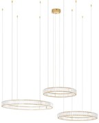 Lustra suspendata LED design ambiental Ring 3A auriu